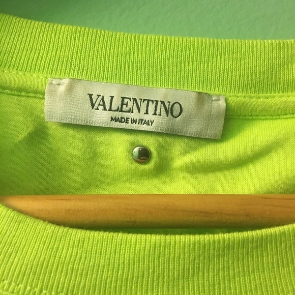 NWOT Men’s Valentino Fluorescent yellow camo tshirt - Picture 2 of 16